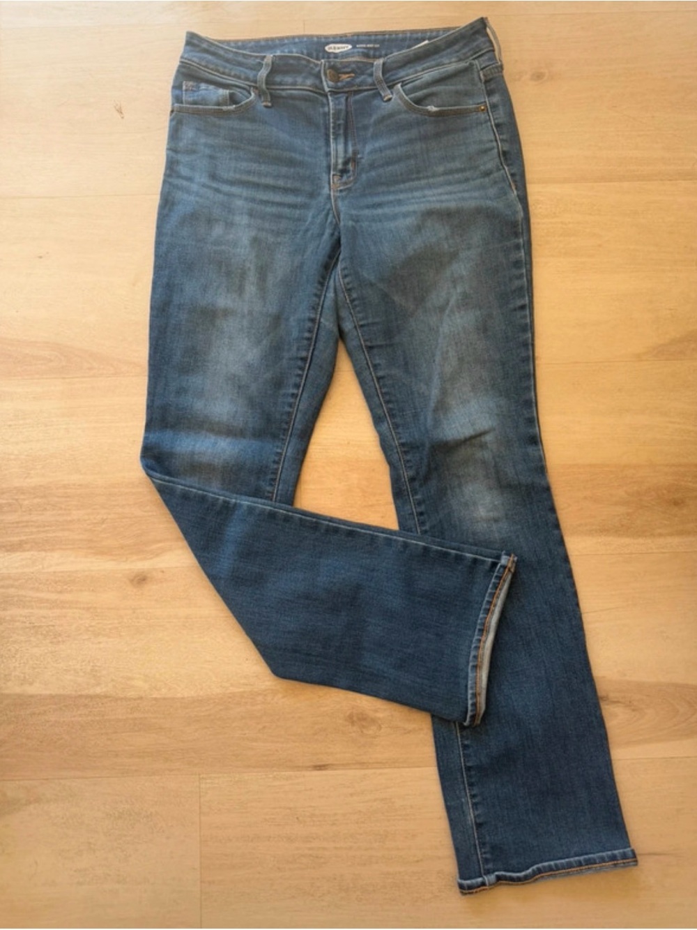 Old Navy Kicker Boot-Cut Women's Dark Blue Boot Cut Jeans Size 4 Women’s Denim